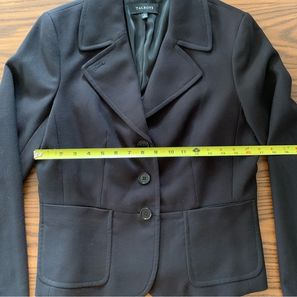 Talbots Black Blazer Women’s 10 Button Closure - Picture 8 of 11